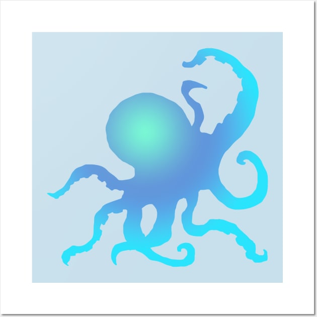 Blue Octopus Wall Art by Bluedaisy66